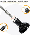 Rock Solid Security Torx Screwdriver Bit Set Featuring Magnetic S2 Steel Star Bits, hexagonal handle for electric tools.