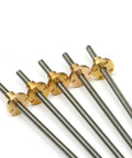 T6 Stainless Steel Trapezoidal Lead Screw, 6mm Diameter, 1mm Pitch, 2mm Lead, Copper Nut, 100mm To 1000mm Length, Heavy Duty For 3D Printers, Stepper Motors, And CNC Machines Today stainless steel lead screws with copper nuts