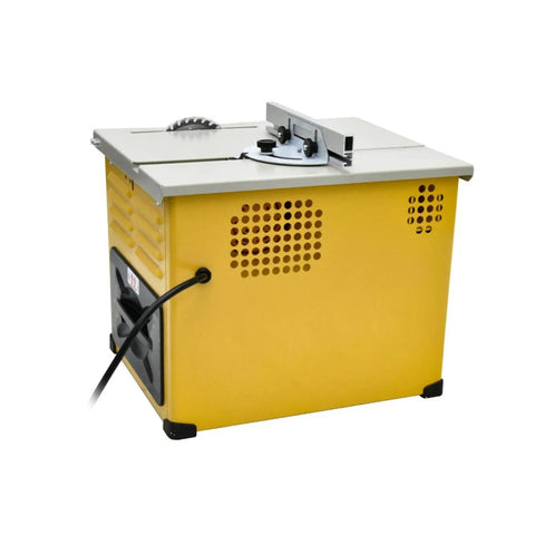 Shop Badboy 2300W Dust Free Table Saw For Straight Shooting Woodworking Brush Motor 4900RPM Electric Cutter back view with cable.