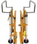 1800 Kg Hydraulic Machinery Mover And Furniture Dolly For No Sweat Heavy Duty Equipment Transport With Adjustable Forks And Foam Pads, 2 Piece Cabinet Mover For Safes And Cupboards, Smooth Warehouse Moving, twin hydraulic dolly