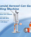 Slick Manual Aerosol Spray Can Filler Machine For Zero Hassle Paint Refills And Butane Gas Tanks with bottle height 60-330mm.