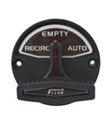 Front view of Valve Actuator For Livewell Control System On Skeeter And Ranger Boats RK3-BW Cable Lever Replacement 5900006 in black with white lettering