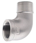 Stainless Steel NPT Three Quarter Inch Elbow Fitting 90 Degree With Male And Female Threads For Water Air Hose And PVC Tubing Cast 304