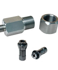 M9 Threaded Collet Adapter For M12 Polishers And Sanders With Dual Collets One Quarter Inch And One Eighth Inch Built For Rotary Tools