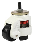 Heavy Duty Retractable Leveling Casters Adjustable Caster Wheels For Equipment Stabilization, close-up view of caster design.
