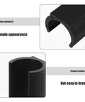 U Shaped Floor Glides For Hardwood Floors 48 Pack Chair Leg Caps With No Slip Ribbed Surface Snap On Open U Slot Design shown
