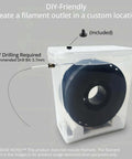 Heavy Duty 5.8L 3D Printing Filament Storage Box with Airtight Seal and Stackable Bins for 1kg Spools DIY drilling setup