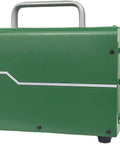 150W Hand Cranked Generator With Dual Direction Crank Portable Dynamo For Off Grid Power, green side view, handle visible