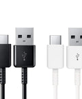 Two Pack Ultra Short 8 Inch USB Type C Cable For BlackBerry Motion Slick Fast Charging Data Transfer Durable Tangle Free White And Black Premium Grade Quality, black and white USB-C cables