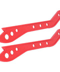Workhorse Woodworking Safety Push Sticks Two Pack Red Plastic Wood Guide Tool With Ergonomic Handle for safe cuts