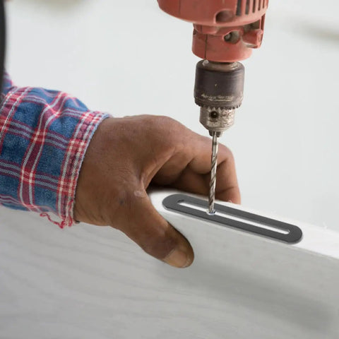 Installing Adjustable Flat Plate Braces For Wood 10 Piece Set In Stainless Steel With Black Finish on furniture joint