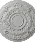 Darnay Frost Ceiling Medallion 29 And A Quarter Inch Diameter, 2 Inch Projection, Hand Painted Deep Relief Detail
