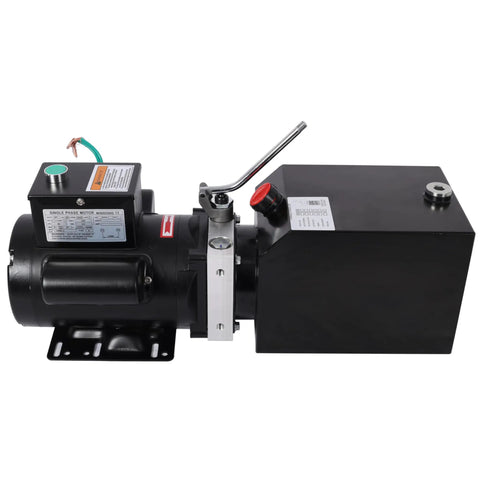 Heavy Duty Hydraulic Power Unit With 6 Quart Oil Reservoir For Two Post And Four Post Car Lifts, AC 220V single phase motor.