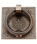 Antique Bronze Brass Cabinet Door Handle with Vintage Chinese Drop Design in zinc alloy for drawers, cupboards, wardrobes.