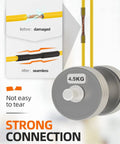 Graphic showing 900 Piece Wire Heat Shrink Tubing Kit For Wires Industrial Grade Two To One Shrink Ratio Marine Grade Waterproof