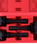 SCITOO 3-piece rear axle bearing puller tool set in red plastic case; three sizes included.