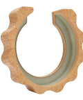 58mm Group Head Cover With Anti Scalding Heat Shield For E61 Coffee Machines Beech Wood Color ABS Material Brew Head Guard