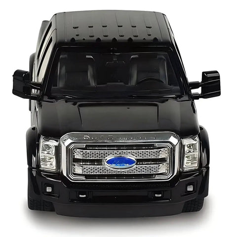 Ford F-350 Super Duty RC Truck Officially Licensed Full Function Remote Control Vehicle 1 28 Scale Black With Realistic Chrome Grille