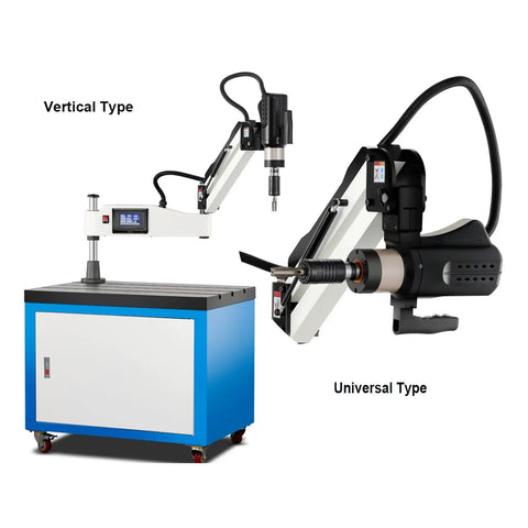 Electric Vertical Button Tapping Machine With CNC Servo Threading, Automatic Chuck, Universal M3 To M20 DIN Compatible