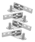 Heavy Duty Refrigerator Door Hinge Set For Commercial Freezers 4 Pieces 8mm Axial Diameter Zinc Alloy Corrosion Resistant And Easy Maintenance For Busy Foodservice Kitchens Built To Last, four chrome hinges