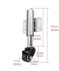 Heavy Duty Shock Absorber Rotating Caster Wheels Built To Last 40mm Swivel Castors For Furniture Tables And Trolleys