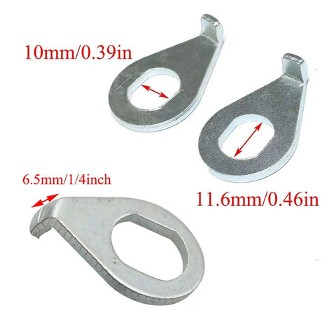 2 Pack Bike Wheel Hub Hook Washers Retaining Clips For Front Wheel Durable Steel Silver Safety Washers Front Axle Gasket