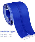 Heavy Duty Zipper Dust Barrier For Greenhouses And Tents Self Adhesive Zipper Gate 3 Inch By 7 Foot Construction Zipper Blue Pack Of 2 Rolls