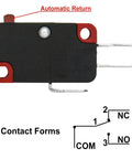 Hella Tough Spdt Micro Switch With Pin Plunger Actuator And Quick Connect Terminals Killer 15 Amp Snap Action Limit Switch showing automatic return feature.
