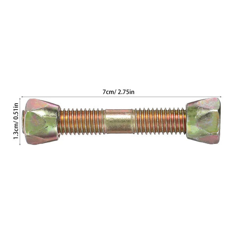 Heavy Duty Hanging Screws M10 Kit bolt for balcony and garden swing hammock chair, 7cm long, metal, close-up view