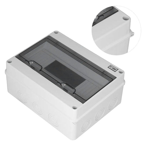 IP65 Waterproof Distribution Box With Transparent Cover For Easy Visual Inspections Of Power Distribution And Electrical Control Panels, Tough Anticorrosion ABS Plastic Enclosure For Safe Junctions, No-Fuss, Built To Last