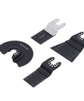 20 Piece Oscillating Saw Blade Kit With Arrow Storage Case, showing mixed high carbon steel and bi-metal blades for various cuts