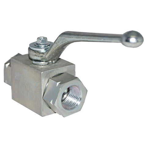 Ball valve, MHA-Zentgraf stainless steel 316, 3/4-inch NPT female, lever handle, 2-port shut-off