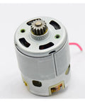 Heavy Duty Electric Starter Motor Assembly With 15 Tooth Pinion Gear, detailed view of motor design and wiring.