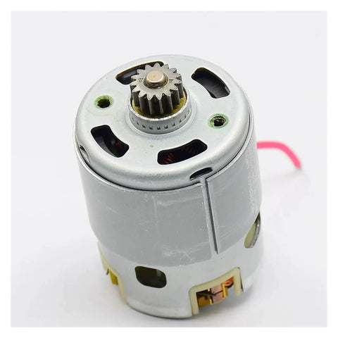 Heavy Duty Electric Starter Motor Assembly With 15 Tooth Pinion Gear, detailed view of motor design and wiring.