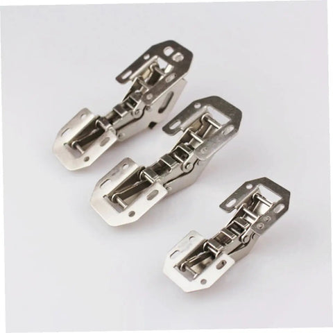 Four Inch Soft Close Concealed Cabinet Hinges With Damping For Kitchen And Closet, Steel Wardrobe Hinges Set Of 4, Quiet Smooth Closing