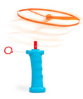 Skyrocopter Toy Helicopter For Kids With Bright Multi Color Design Durable Plastic Helicopter Shown in Motion with Handle