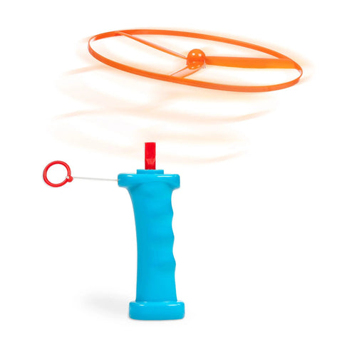 Skyrocopter Toy Helicopter For Kids With Bright Multi Color Design Durable Plastic Helicopter Shown in Motion with Handle