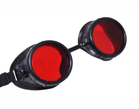Badass Cup Type C Frame Welding and Laser Enhancing Safety Goggles with UV IR Green Lenses, red lenses and adjustable nose pads.