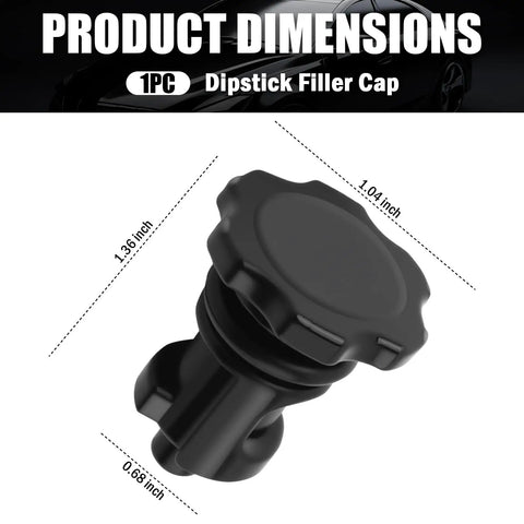 OEM 4591959AA Transmission Fill Plug With O Ring Seal Dipstick Filler Cap Top Plug Cover dimensions for Jeep Chrysler Dodge