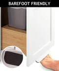 Hands Free Under Cabinet Foot Pull Toe Opener No Touch For Kitchen Trash Cabinets And Drawers Aluminum Alloy Four And Three Quarters Inch White