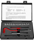 Pro Grade 17Pcs Stainless Steel Thread Repair Kit M10x1.5 with drill tap wrench inserts