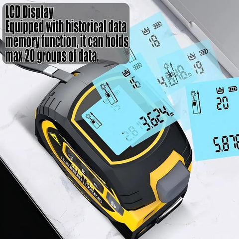 Sick 3 In 1 Laser Tape Measure With Digital Distance Reader And Pro Laser Crosshair. Fire Accuracy For Construction And Diy Projects. Packs 16 Foot Steel Tape Plus 197 Foot Laser Sight. An Absolute Game Changer For House Refits And Floor Layouts.