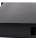 Side view of Six Zone 180W 70V Commercial Amplifier with Bluetooth USB SD RCA Multisource Inputs Mic and Optical Inputs FM Radio