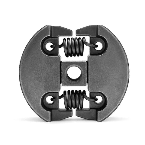 Rock Solid Metal Clutch Transmission For 25cc Chainsaw, front view of black metal clutch assembly
