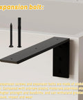 Expansion bolt and screw set for Bulletproof 20 Inch Countertop Support Brackets, made of durable stainless steel.