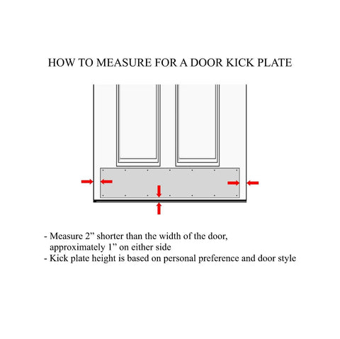 Door Kick Plate For Exterior Doors - Anodized Aluminum, Easy Screw Mount, Built Tough Shield With Satin Black, Satin Nickel, Shiny Brass, And Oil Rubbed Bronze Finishes - Includes 8x34 Inches And Other Sizes