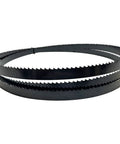 Three Pack 93.5 Inch Wood Bandsaw Blades Set For Fourteen Inch Saws Includes One Half Inch 6TPI One Quarter Inch 6TPI And One Eighth Inch 14TPI Blades