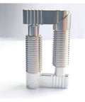 Heavy Duty Stainless Steel Spring Plunger Pin Featuring Slick Ergonomic L Shaped Indexing Handle And Smooth Retractable M12 Locking Mechanism