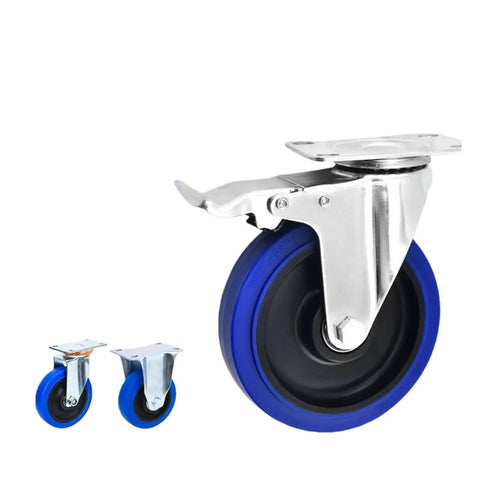 Heavy Duty 3 4 5 Inch Silent Swivel Casters With Dual Ball Bearings For Industrial Carts And Equipment Smooth Quiet Wheels