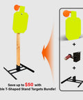 Target Stand System AR500 Steel Target Complete Kit Three Eighths Inch Thick Seven By Twelve Inch Steel Target With Two By Four Stand Mount